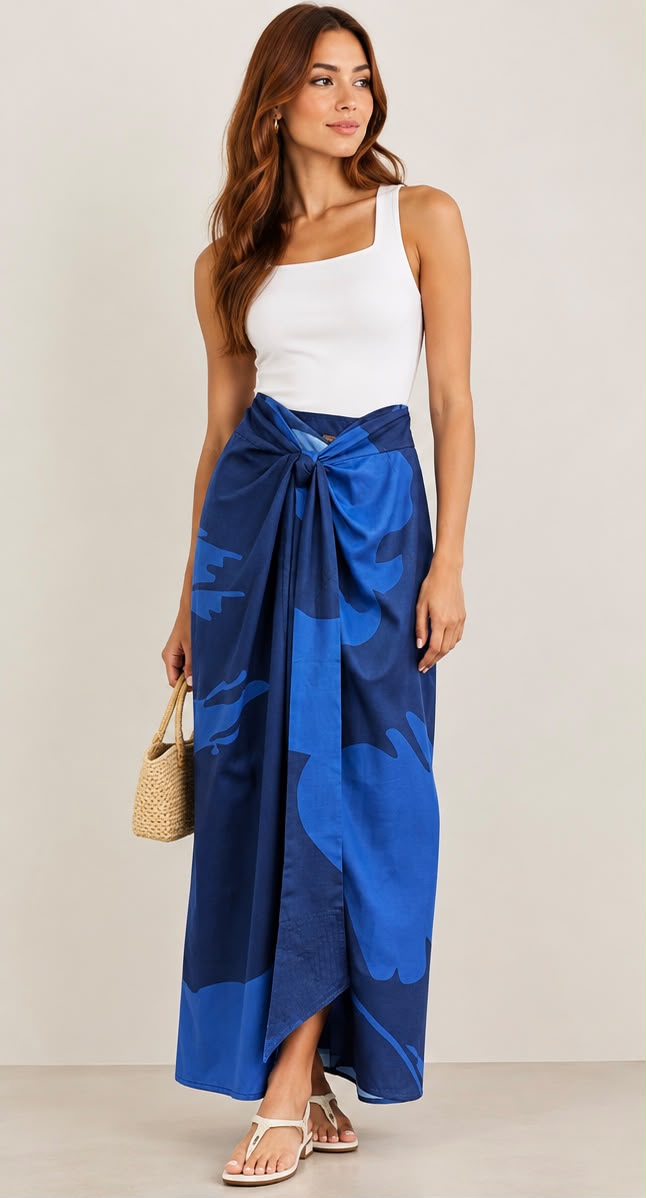 SATIN MAXI SKIRT