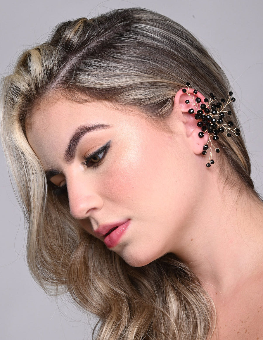 Glimmer Ear Cuff Black. Ear Cuff In Black