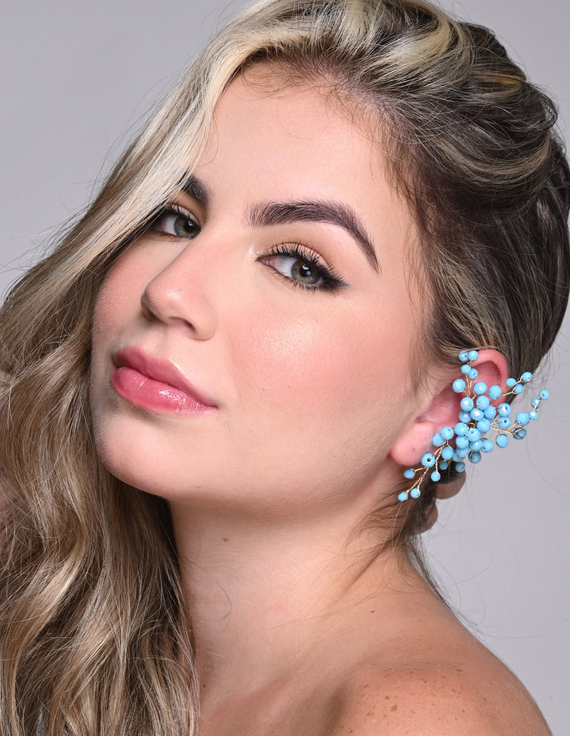 Glimmer Ear Cuff Turquoise. Ear Cuff In Turquoise