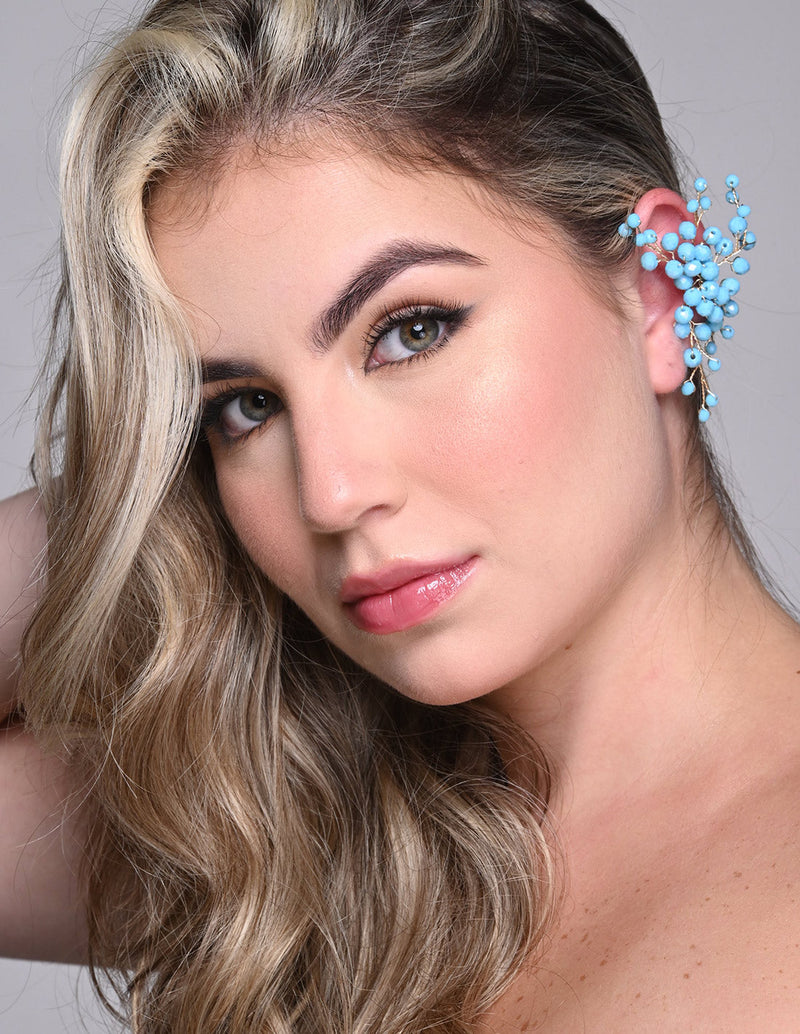 Glimmer Ear Cuff Turquoise. Ear Cuff In Turquoise
