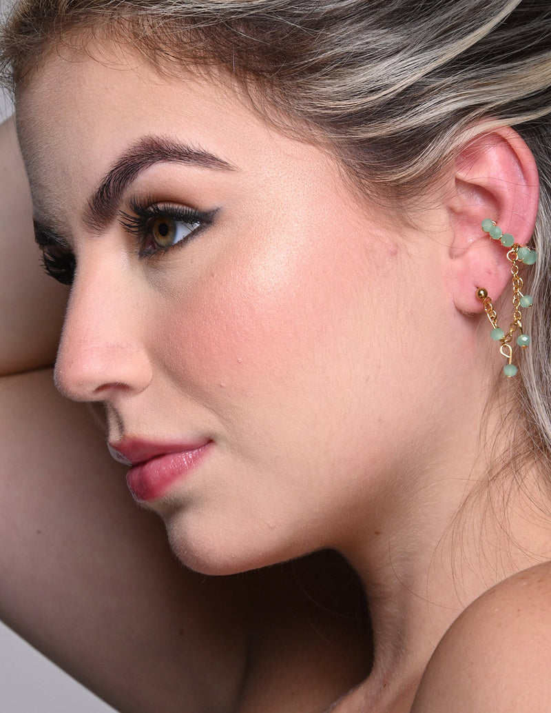 Haze Earring Green Mint. Earring In Green Mint
