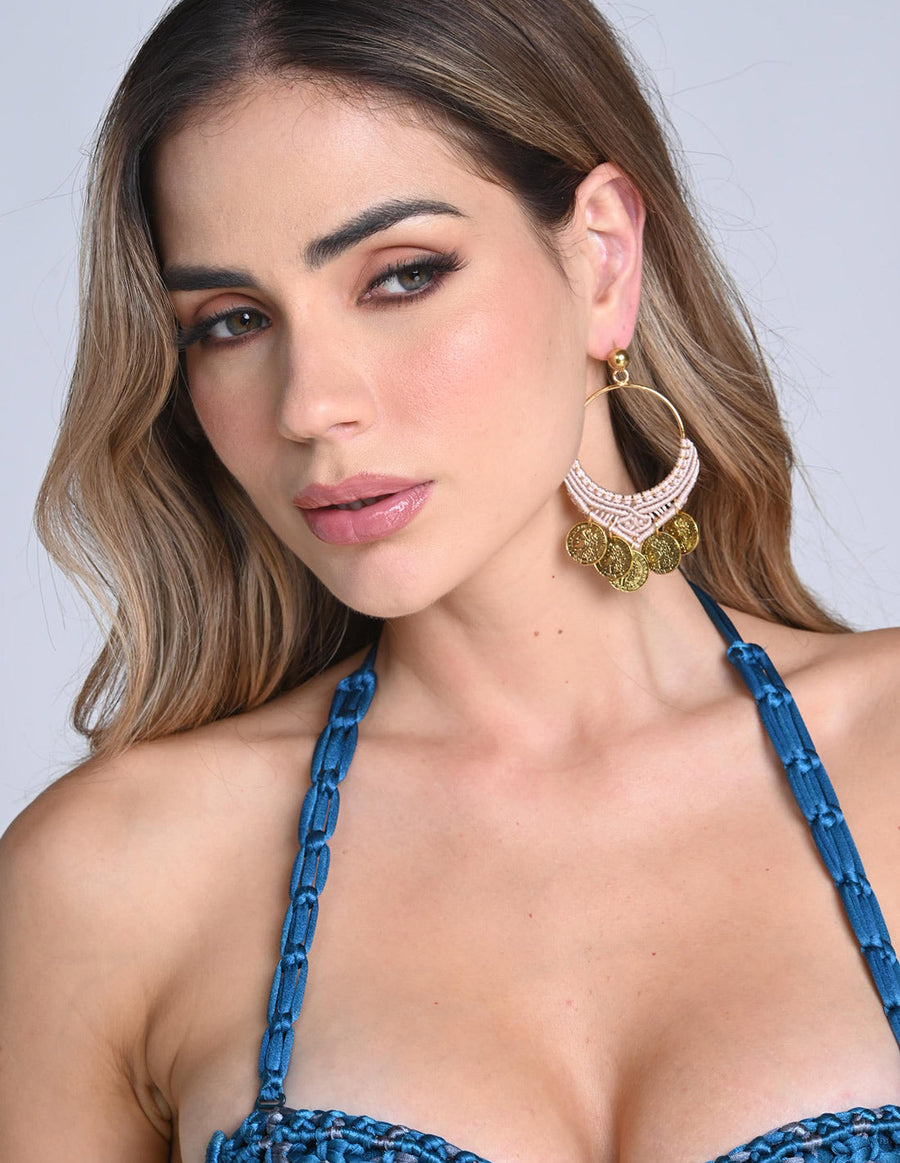 Asha Earring Rose. Earring In Rose