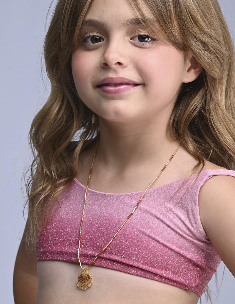 Caria Necklace Brown. Necklace In Brown