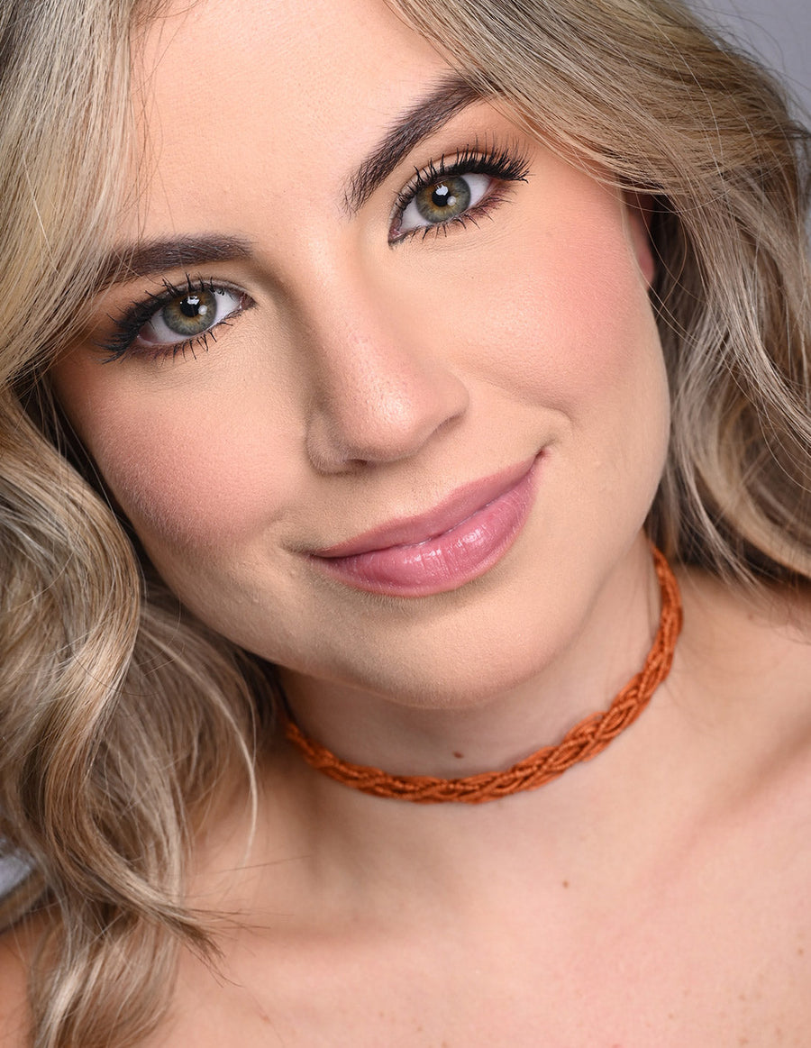 Corteza Choker Brown. Choker In Brown