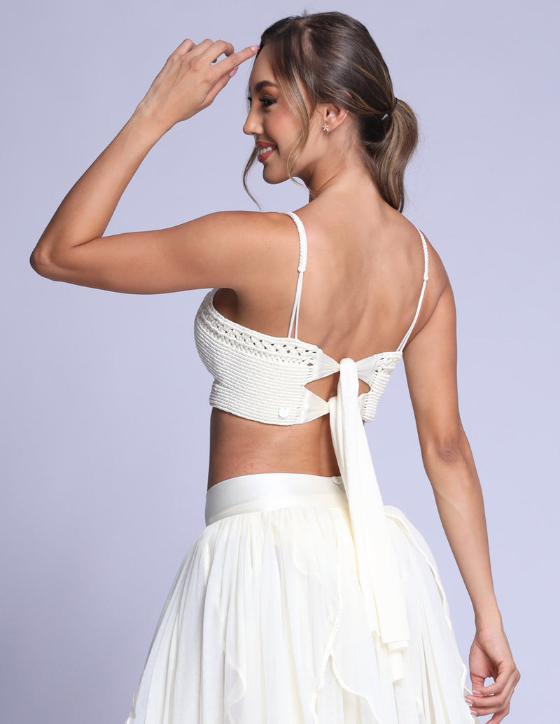 Artesia Crop Top Ivory