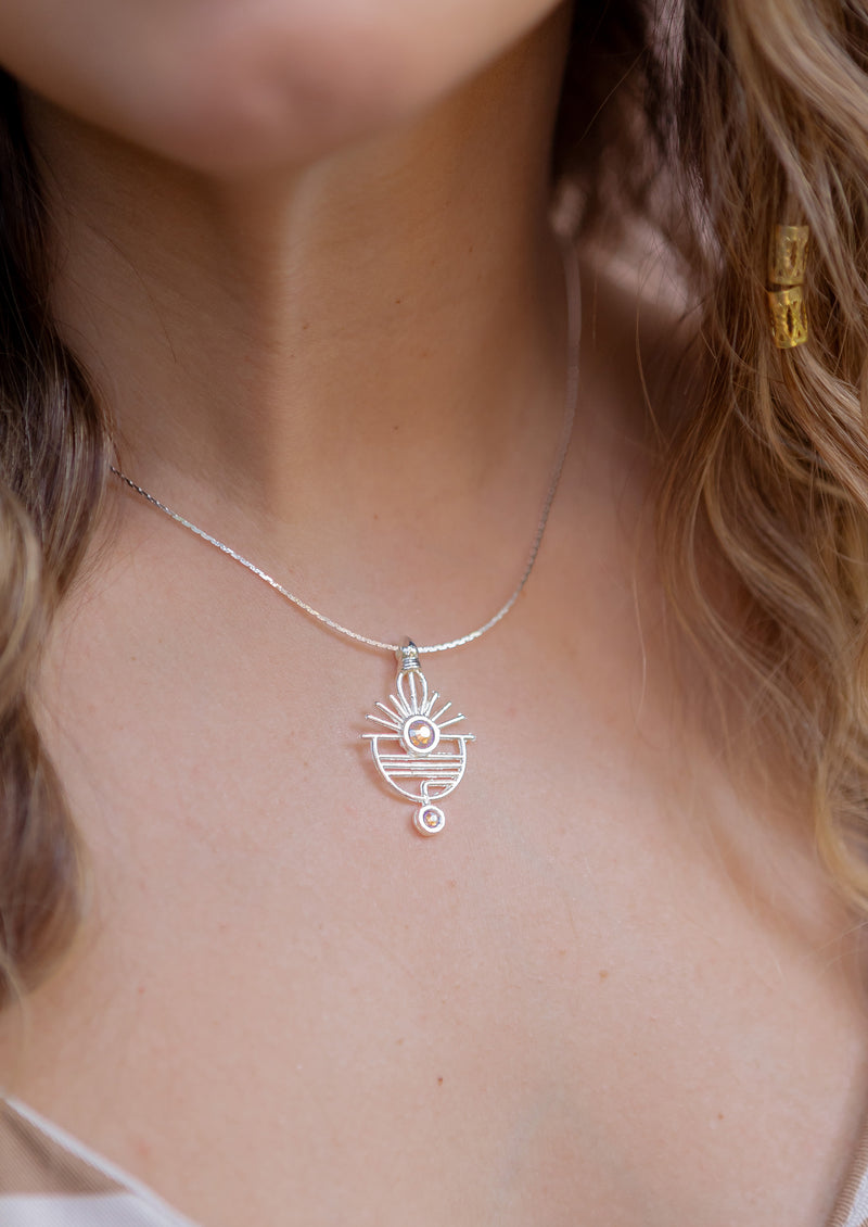 Sunrise Necklace - Silver